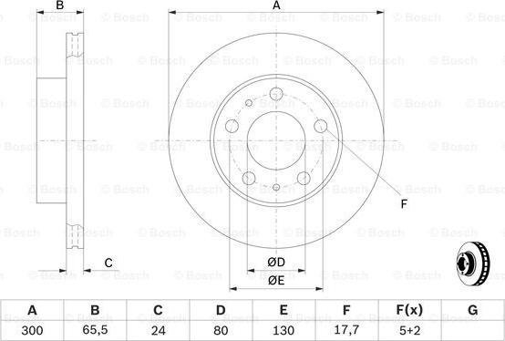 BOSCH 0 986 479 314 - Тормозной диск onlydrive.pro