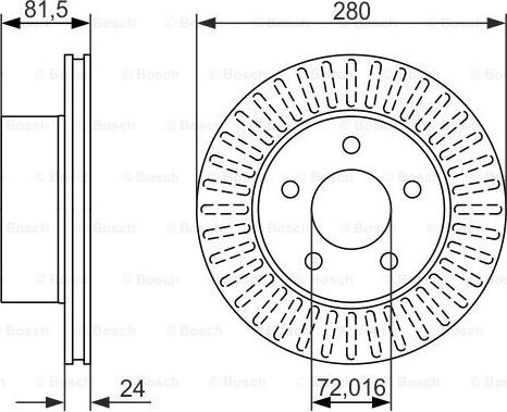 BOSCH 0 986 479 386 - Brake Disc onlydrive.pro