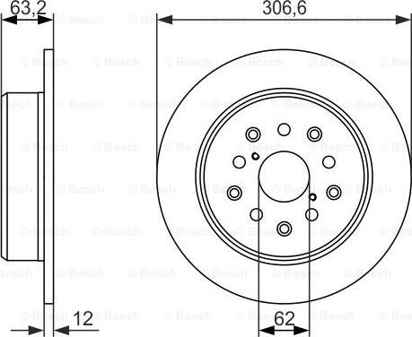 BOSCH 0 986 479 339 - Brake Disc onlydrive.pro