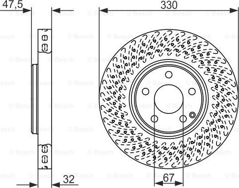 BOSCH 0 986 479 334 - Brake Disc onlydrive.pro