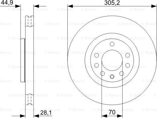 BOSCH 0 986 479 325 - Brake Disc onlydrive.pro