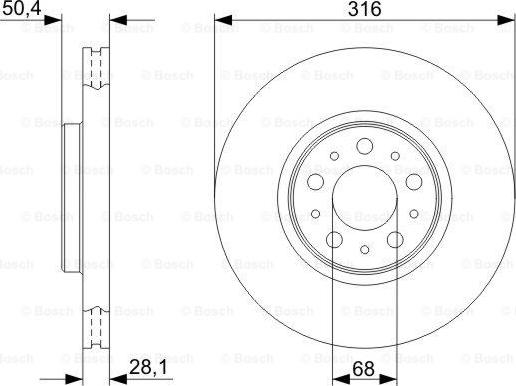 BOSCH 0 986 479 322 - Brake Disc onlydrive.pro