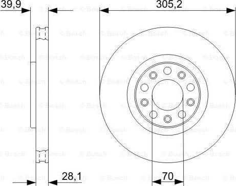 BOSCH 0 986 479 291 - Brake Disc onlydrive.pro