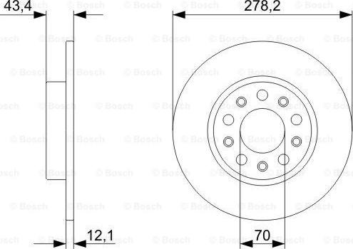 BOSCH 0 986 479 292 - Brake Disc onlydrive.pro