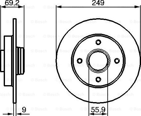 BOSCH 0 986 479 255 - Jarrulevy onlydrive.pro