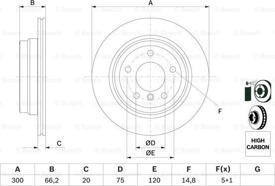 BOSCH 0 986 479 263 - Bremžu diski onlydrive.pro