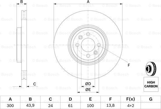 BOSCH 0 986 479 209 - Brake Disc onlydrive.pro