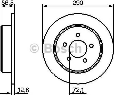 BOSCH 0 986 479 205 - Brake Disc onlydrive.pro