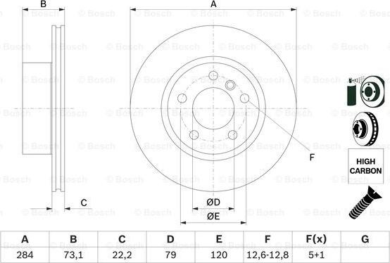 BOSCH 0 986 479 213 - Brake Disc onlydrive.pro