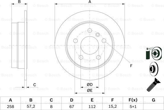 BOSCH 0 986 479 235 - Brake Disc onlydrive.pro