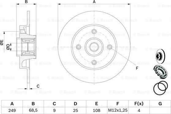 BOSCH 0 986 479 279 - Тормозной диск onlydrive.pro