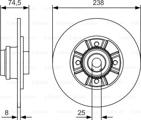 BOSCH 0 986 479 759 - Stabdžių diskas onlydrive.pro