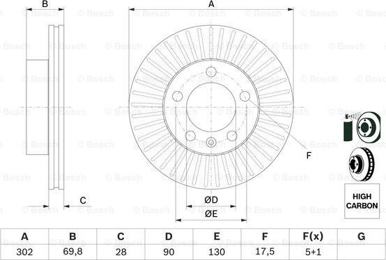 BOSCH 0 986 479 716 - Brake Disc onlydrive.pro