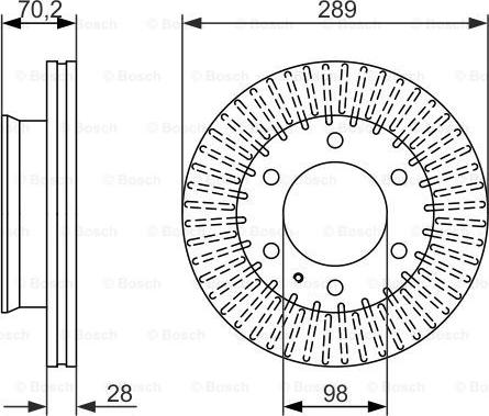 BOSCH 0 986 479 711 - Тормозной диск onlydrive.pro