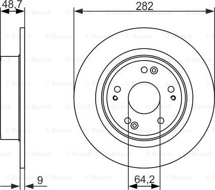 BOSCH 0 986 479 738 - Brake Disc onlydrive.pro