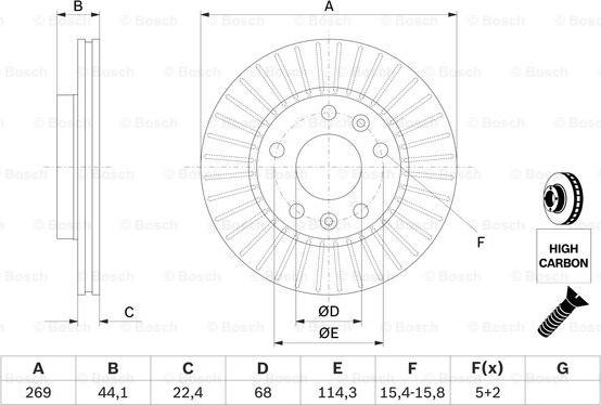 BOSCH 0 986 479 779 - Brake Disc onlydrive.pro