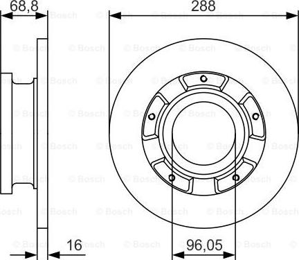 BOSCH 0 986 479 A50 - Brake Disc onlydrive.pro