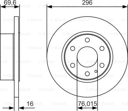 BOSCH 0 986 479 A51 - Brake Disc onlydrive.pro