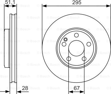 BOSCH 0 986 479 A01 - Тормозной диск onlydrive.pro