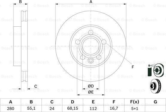 BOSCH 0 986 479 B50 - Brake Disc onlydrive.pro