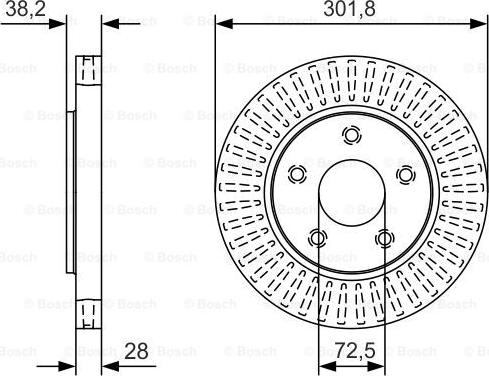 BOSCH 0 986 479 B17 - Brake Disc onlydrive.pro