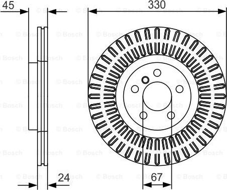 BOSCH 0 986 479 C94 - Stabdžių diskas onlydrive.pro