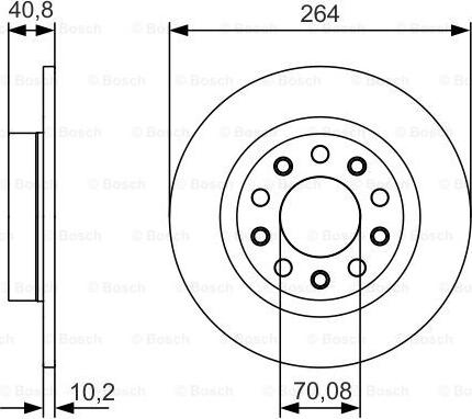 BOSCH 0 986 479 C41 - Brake Disc onlydrive.pro