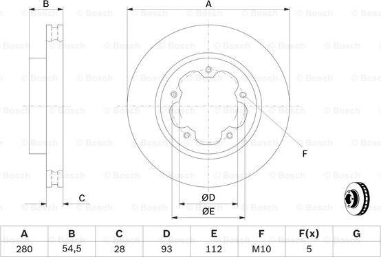 BOSCH 0 986 479 C09 - Brake Disc onlydrive.pro