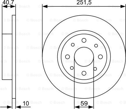 BOSCH 0 986 479 C83 - Brake Disc onlydrive.pro