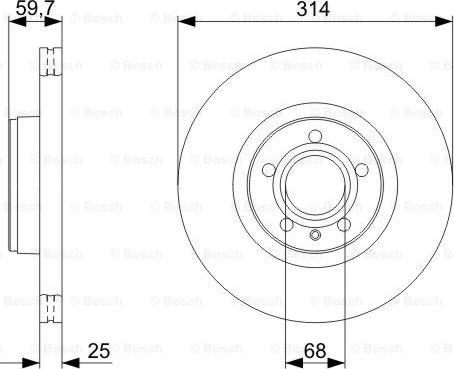 BOSCH 0 986 479 C70 - Brake Disc onlydrive.pro