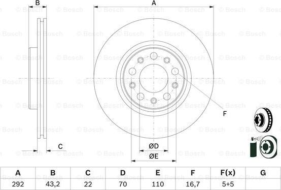 BOSCH 0 986 479 D99 - Bremžu diski onlydrive.pro