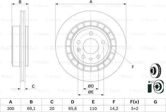 BOSCH 0 986 479 D49 - Brake Disc onlydrive.pro