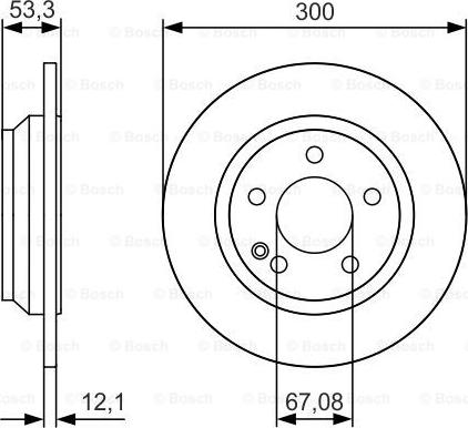 BOSCH 0 986 479 D12 - Stabdžių diskas onlydrive.pro