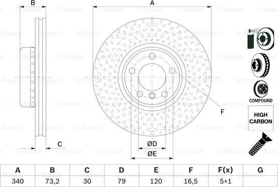 BOSCH 0 986 479 E11 - Brake Disc onlydrive.pro