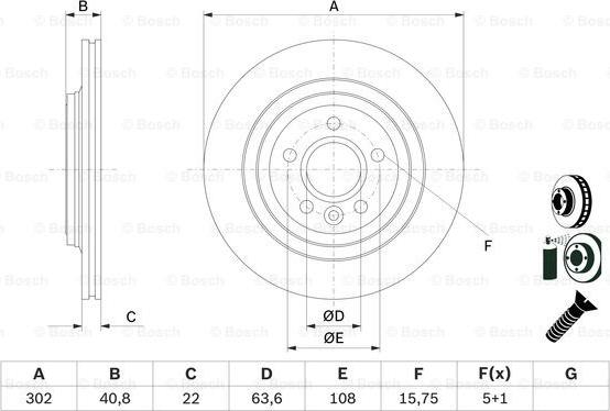 BOSCH 0 986 479 E85 - Тормозной диск onlydrive.pro