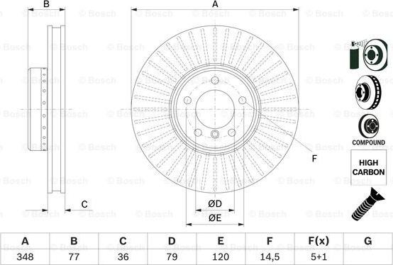 BOSCH 0 986 479 E20 - Brake Disc onlydrive.pro