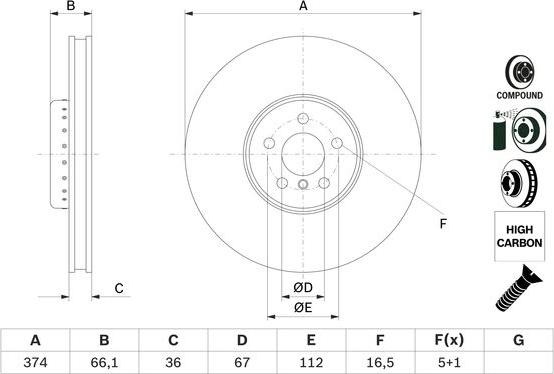 BOSCH 0 986 479 F60 - Jarrulevy onlydrive.pro