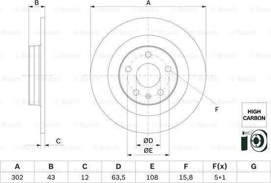 BOSCH 0 986 479 F31 - Тормозной диск onlydrive.pro