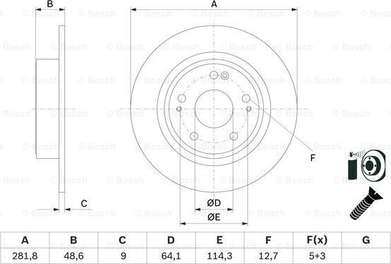 BOSCH 0 986 479 F76 - Brake Disc onlydrive.pro