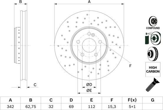 BOSCH 0 986 479 G40 - Brake Disc onlydrive.pro