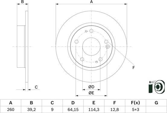 BOSCH 0 986 479 G17 - Jarrulevy onlydrive.pro