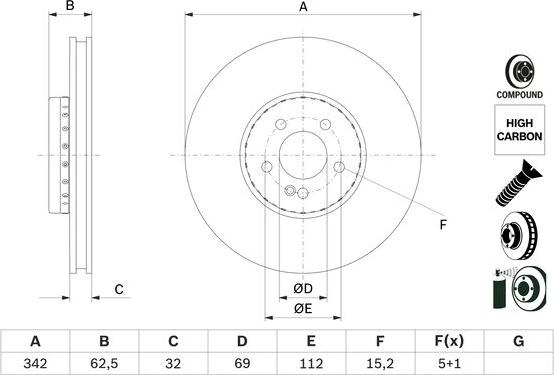 BOSCH 0 986 479 H41 - Bremžu diski onlydrive.pro