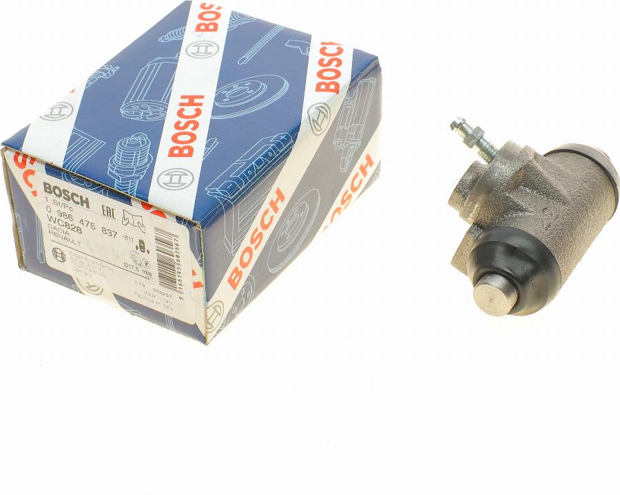 BOSCH 0 986 475 837 - Riteņa bremžu cilindrs onlydrive.pro