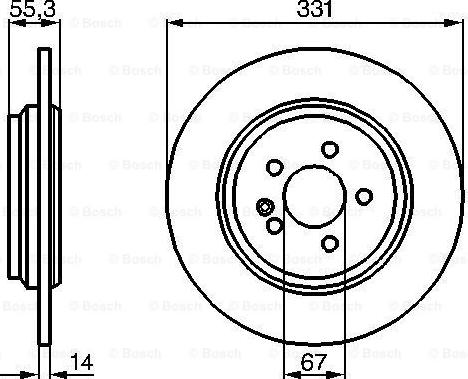 BOSCH 0 986 478 995 - Brake Disc onlydrive.pro