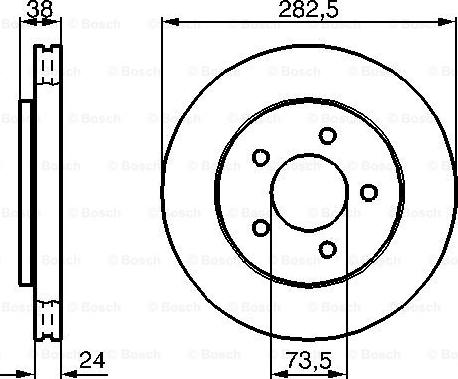 BOSCH 0 986 478 983 - Brake Disc onlydrive.pro