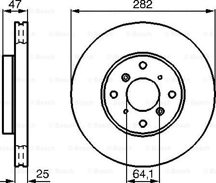 BOSCH 0 986 478 982 - Brake Disc onlydrive.pro