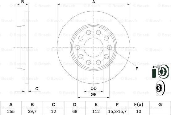 BOSCH 0 986 478 987 - Bremžu diski onlydrive.pro