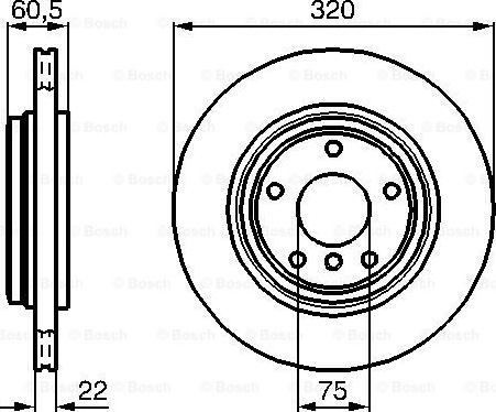 BOSCH 0 986 478 975 - Brake Disc onlydrive.pro