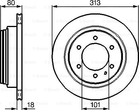 BOSCH 0 986 478 496 - Brake Disc onlydrive.pro