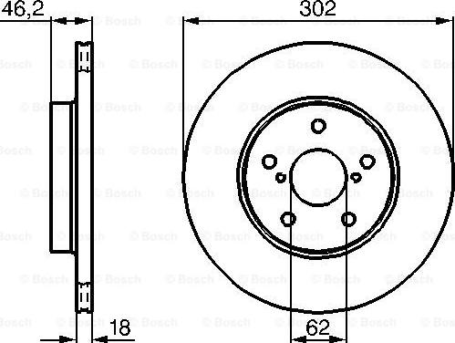 BOSCH 0 986 478 490 - Brake Disc onlydrive.pro